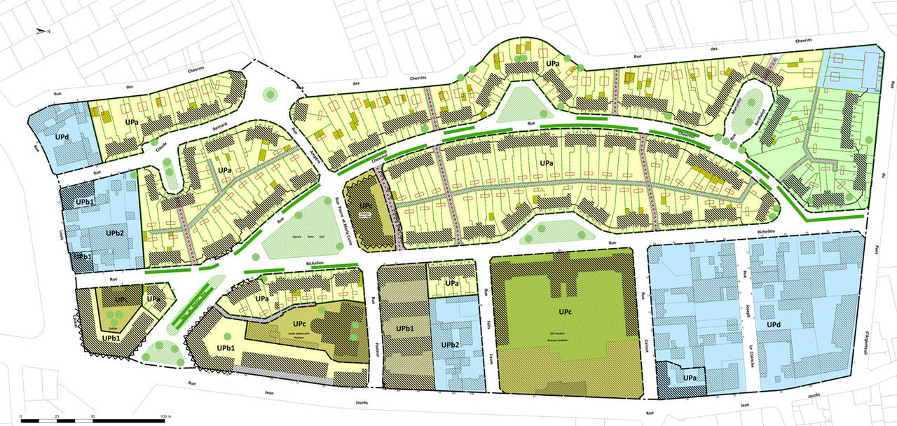 Zone de protection du patrimoine architectural, urbain et paysager - Cité-Jardins Plan de la Zone de protection du patrimoine architectural, urbain et paysager de la Cité-Jardins