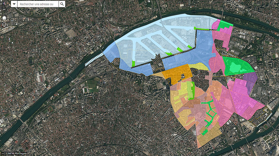 Plan du PLU de Gennevilliers