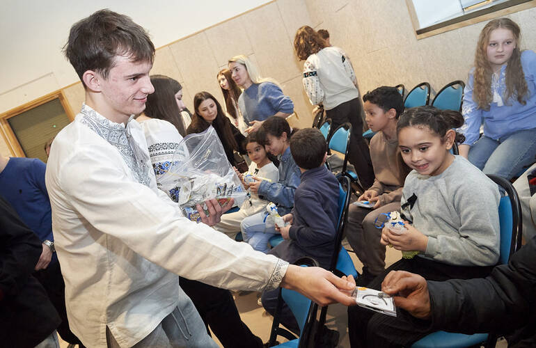 40 enfants ukrainiens à Gennevilliers